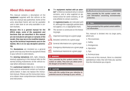 2017 Cupra Ateca Owner's Manual | English