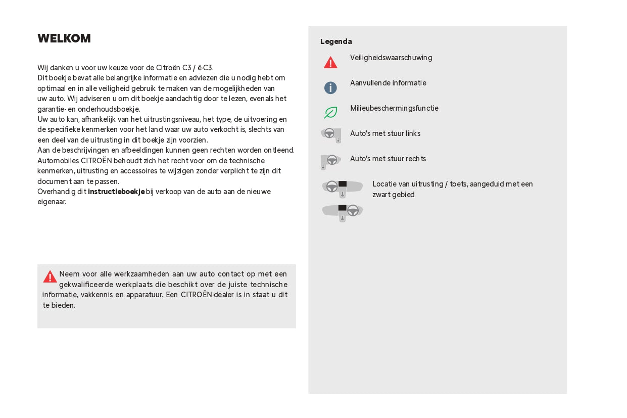 2024 Citroën C3 Gebruikershandleiding | Nederlands