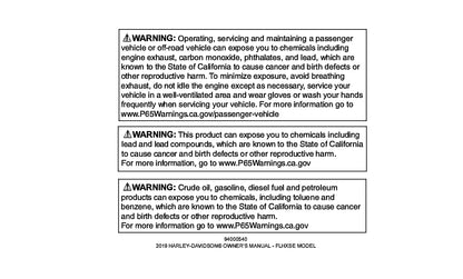 2019 Harley-Davidson FLHXSE Manuel du propriétaire | Anglais