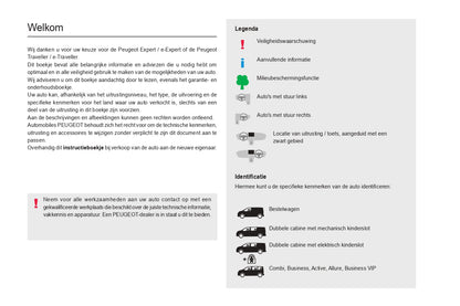 2022-2024 Peugeot Expert/e-Expert/Traveller/e-Traveller Manuel du propriétaire | Néerlandais