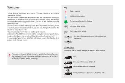 2022-2024 Peugeot Expert/e-Expert/Traveller/e-Traveller Manuel du propriétaire | Anglais