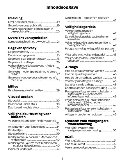 2022-2023 Ford Kuga Gebruikershandleiding | Nederlands