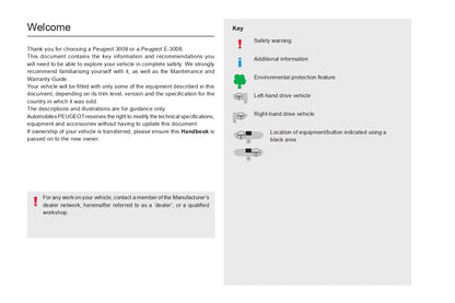 2024 Peugeot 3008/e-3008 Owner's Manual | English