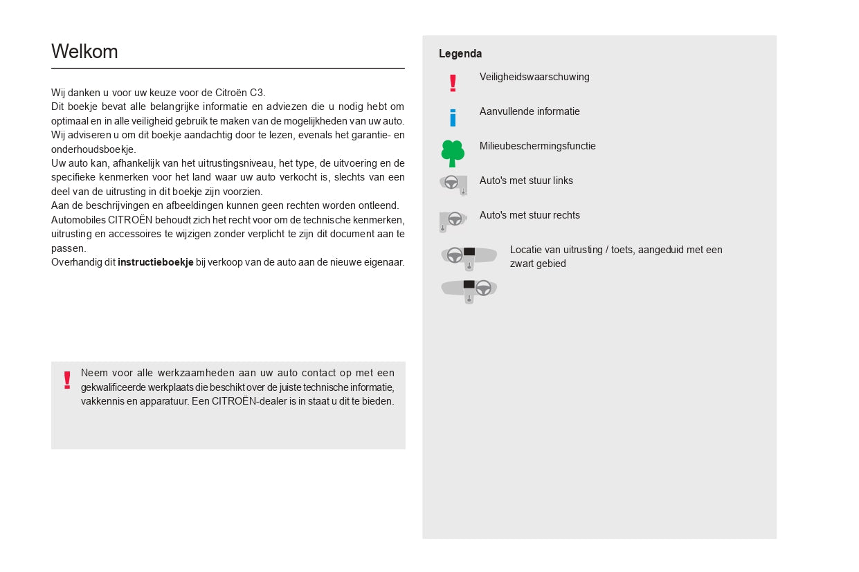 2022-2024 Citroën C3 Manuel du propriétaire | Néerlandais