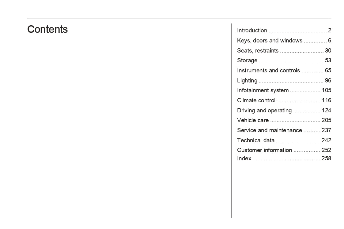 2022-2023 Opel Astra Owner's Manual | English