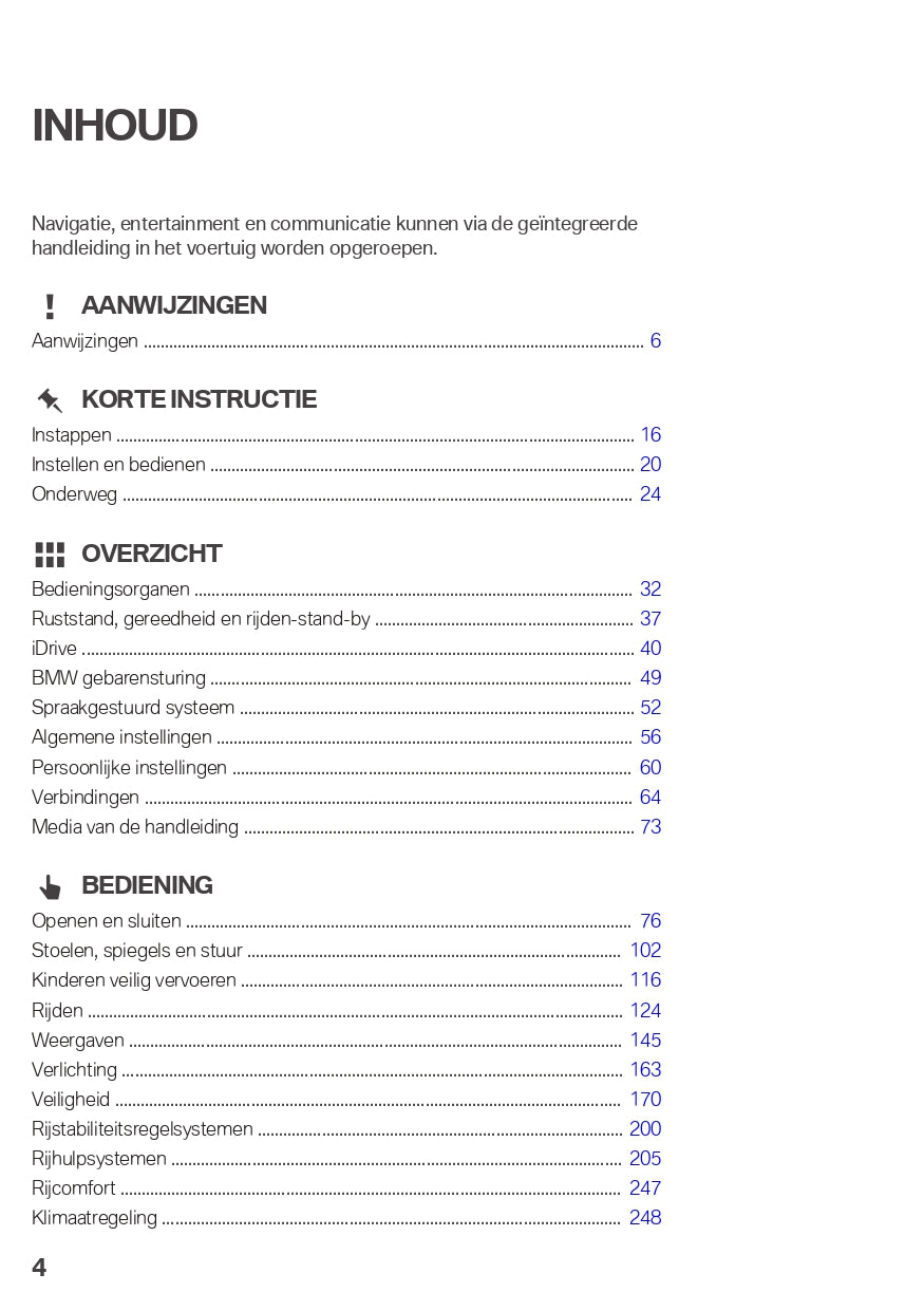 2020-2021 BMW X3 Owner's Manual | Dutch