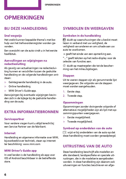 2016-2017 Mini Mini Gebruikershandleiding | Nederlands