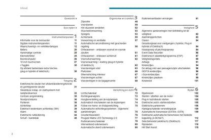 2023-2024 Peugeot 308/308SW Owner's Manual | Dutch