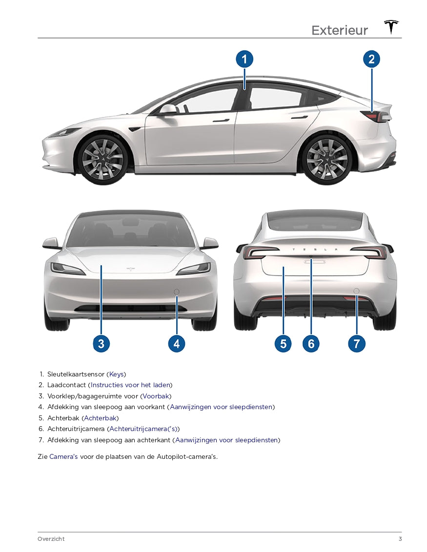 2024 Tesla Model 3 Manuel du propriétaire | Néerlandais