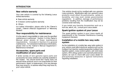 2000 Lexus LX 470 Owner's Manual | English