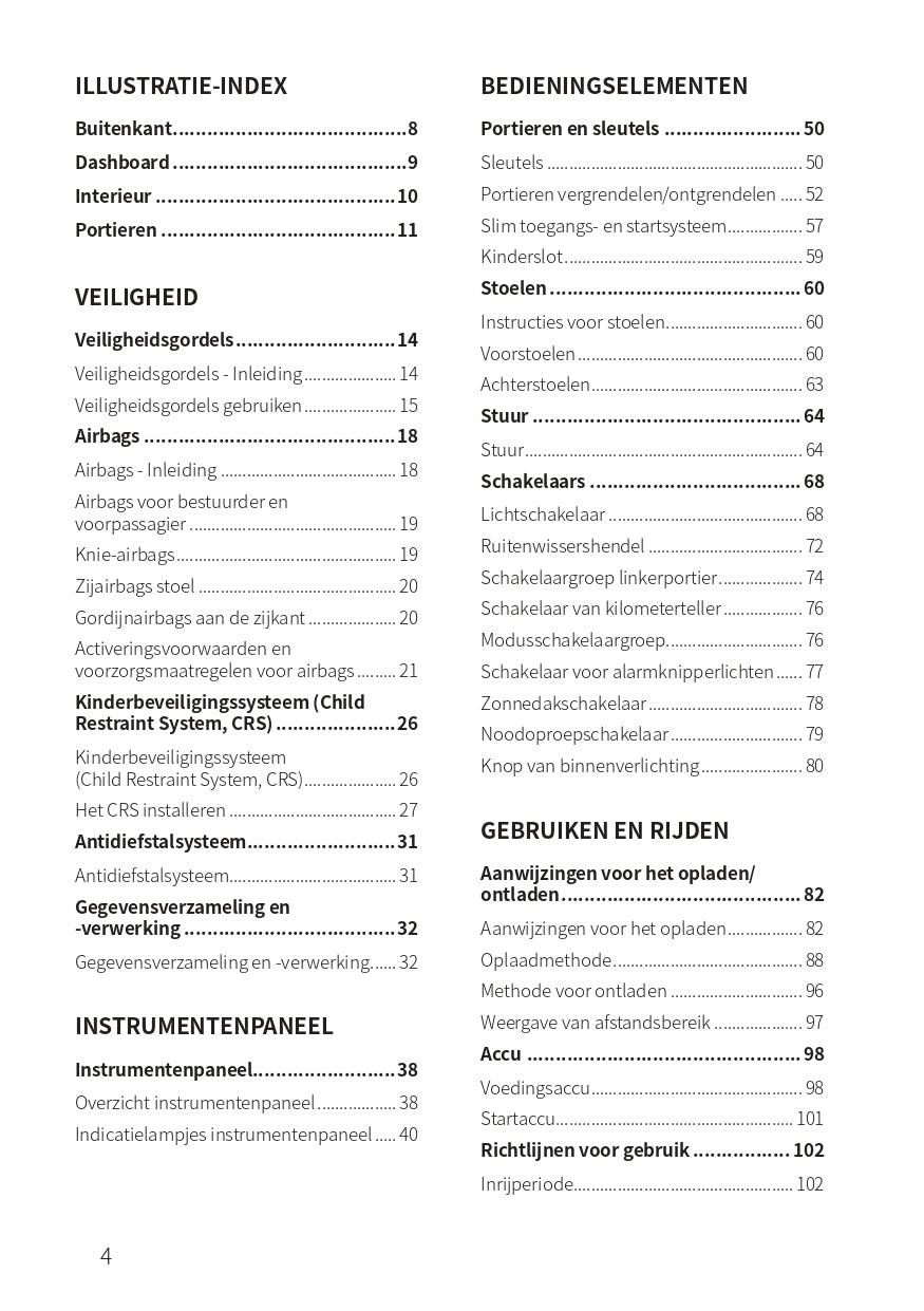 2023-2024 BYD Han EV Gebruikershandleiding | Nederlands