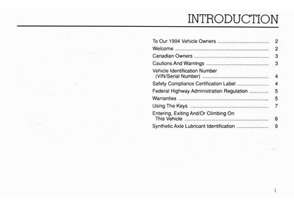 1994 Ford F Series/B Series Diesel Manuel du propriétaire | Anglais