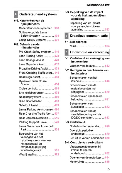 2023-2024 Lexus NX 450h Plus Owner's Manual | Dutch