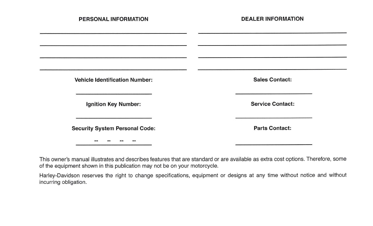 2008 Harley-Davidson FXDSE2 Owner's Manual | English