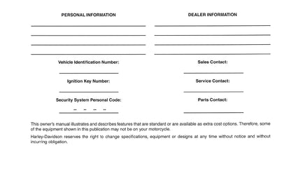 2008 Harley-Davidson FXDSE2 Owner's Manual | English