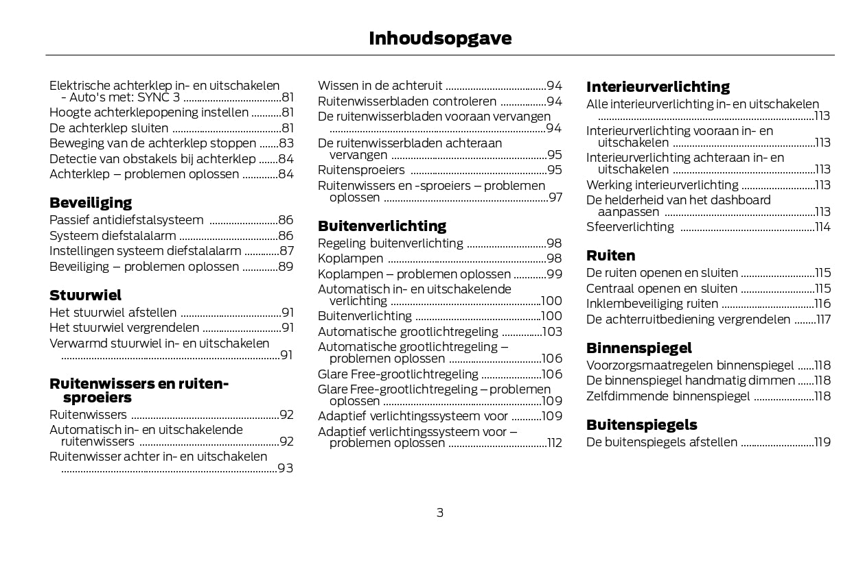 2022-2024 Ford Kuga Vignale Owner's Manual | Dutch