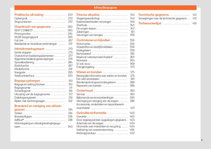 2024 Seat Tarraco Owner's Manual | Dutch