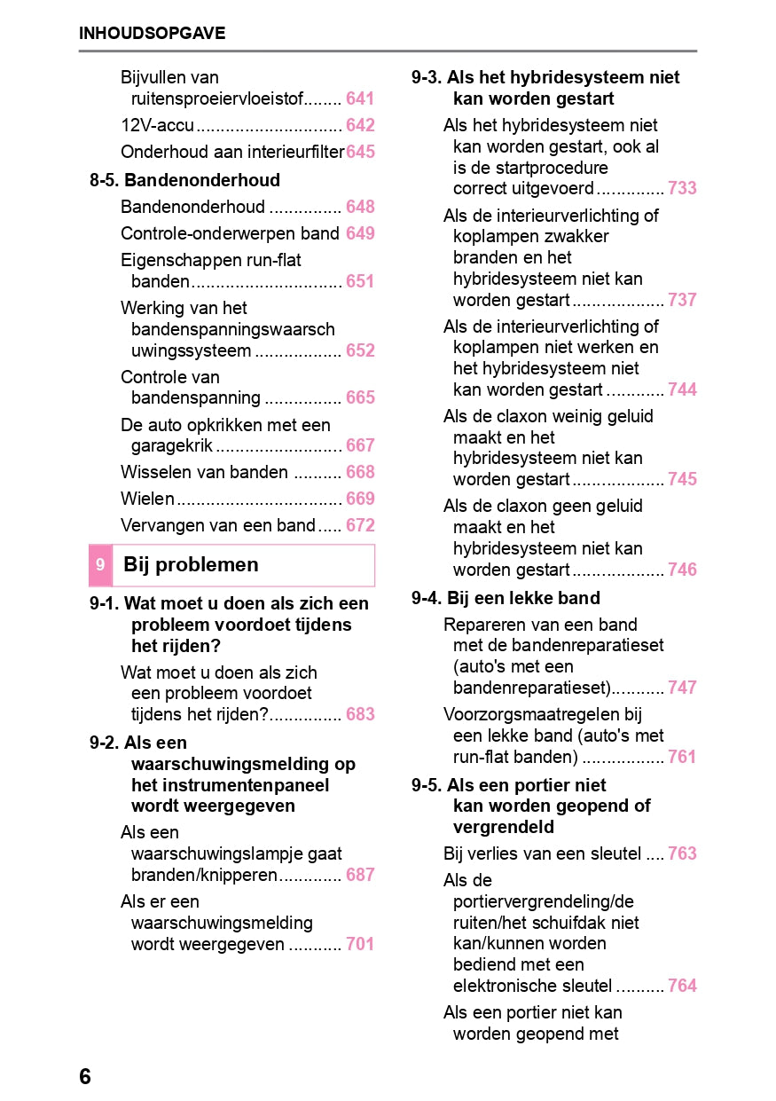 2023-2024 Lexus NX 450h Plus Owner's Manual | Dutch