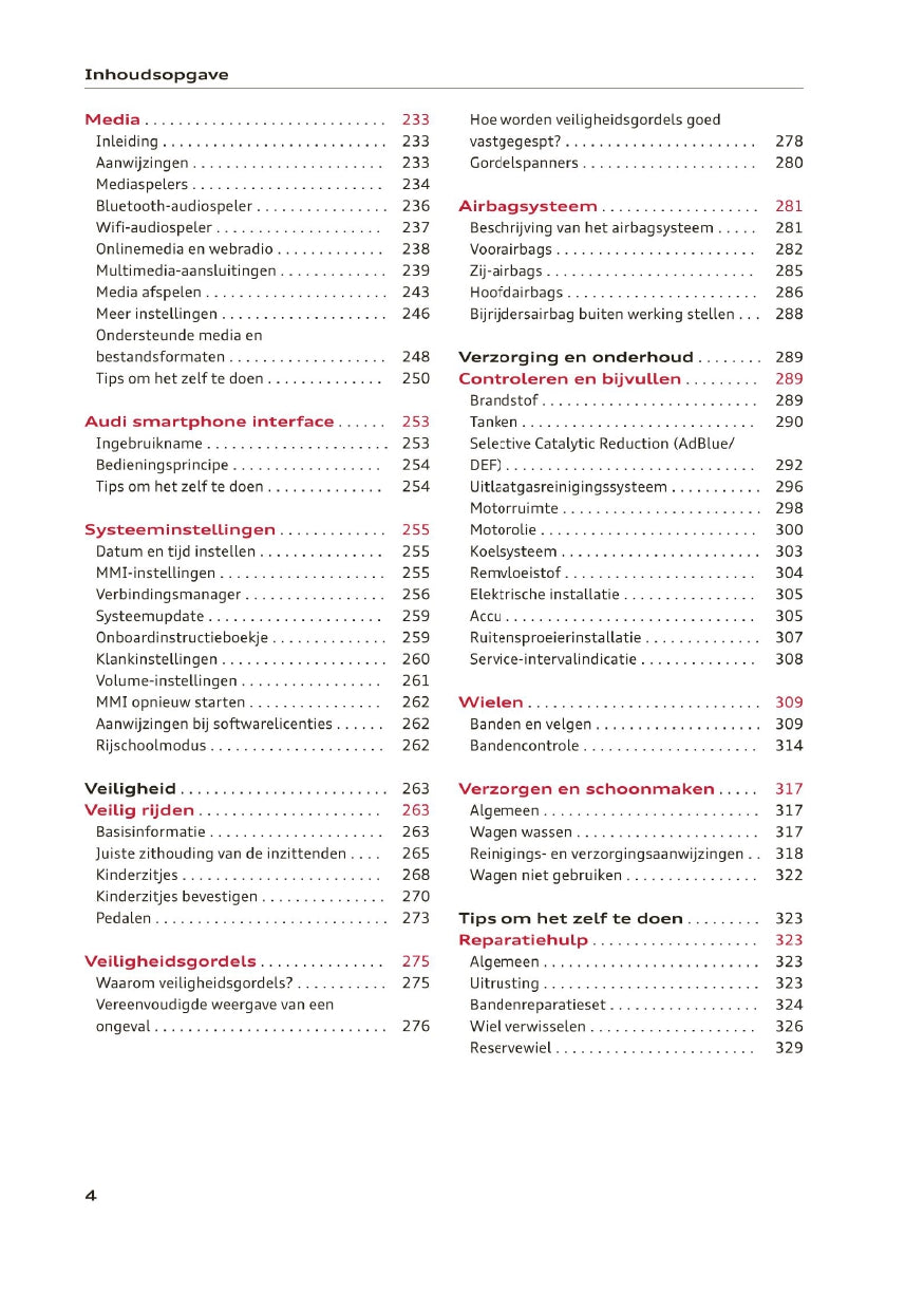 2019 Audi Q2 Owner's Manual | Dutch