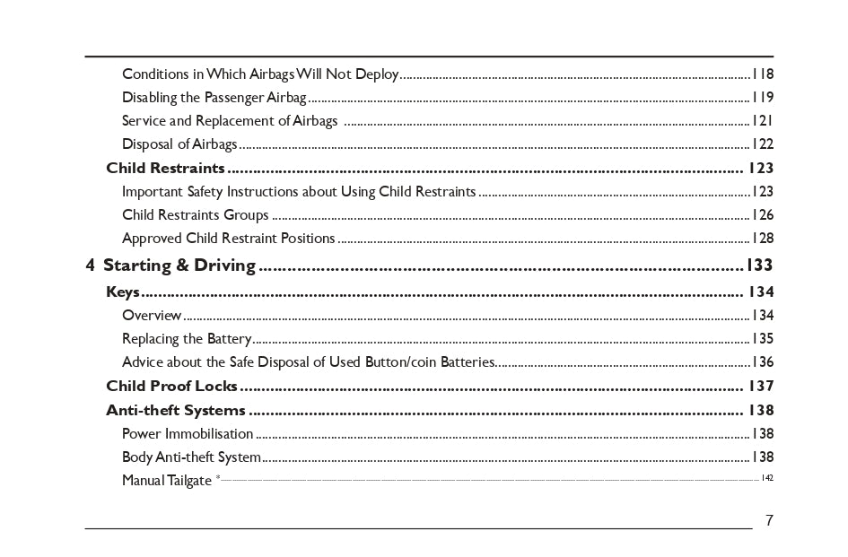2023 MG HS Owner's Manual | English