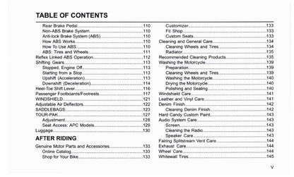 2019 Harley Davidson Touring Manuel du propriétaire | Anglais