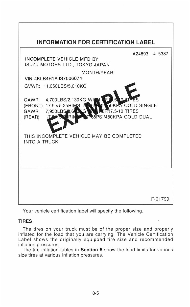 2000 Isuzu NPR Gas Gebruikershandleiding | Engels