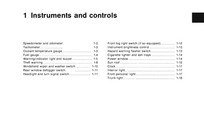 1996 Nissan 240SX Owner's Manual | English