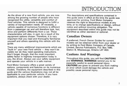 1994 Ford F Series/B Series Diesel Owner's Manual | English