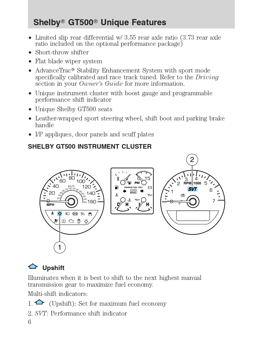 2011 Ford Shelby GT500 Owner's Manual | English