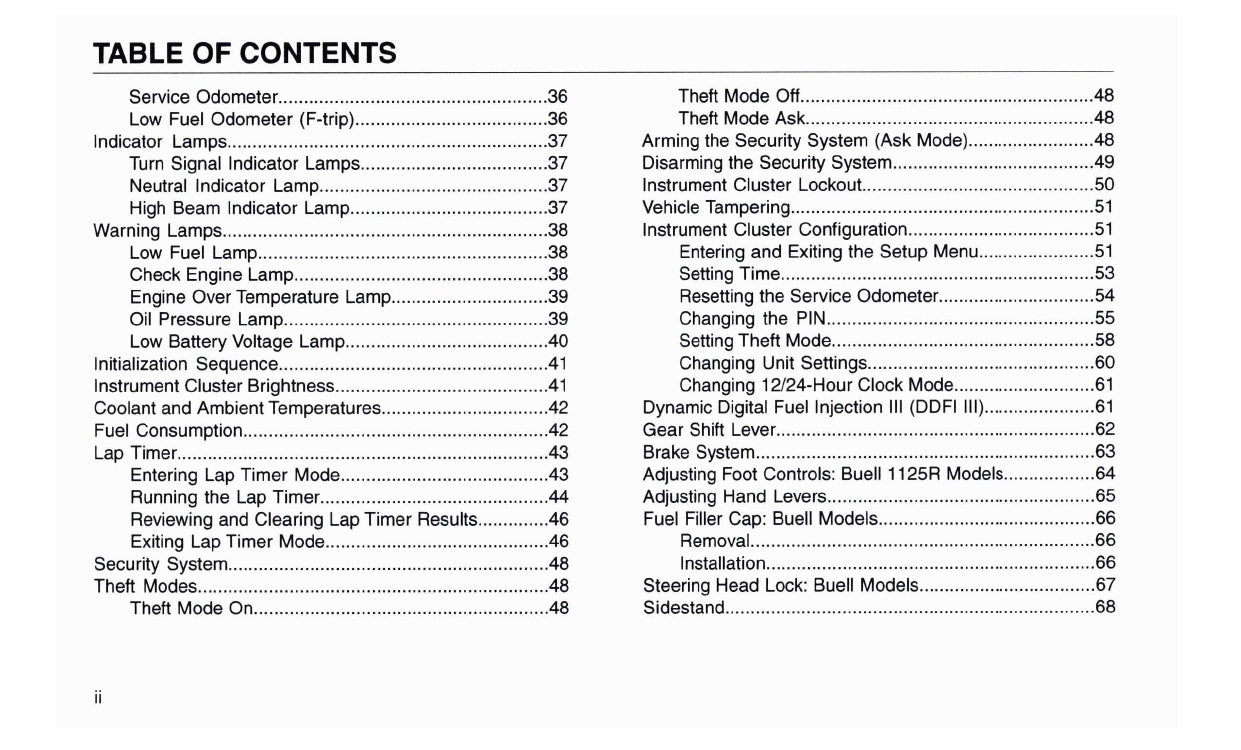 2008 Buell 1125R Owner's Manual | English