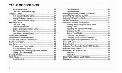 2008 Buell 1125R Owner's Manual | English