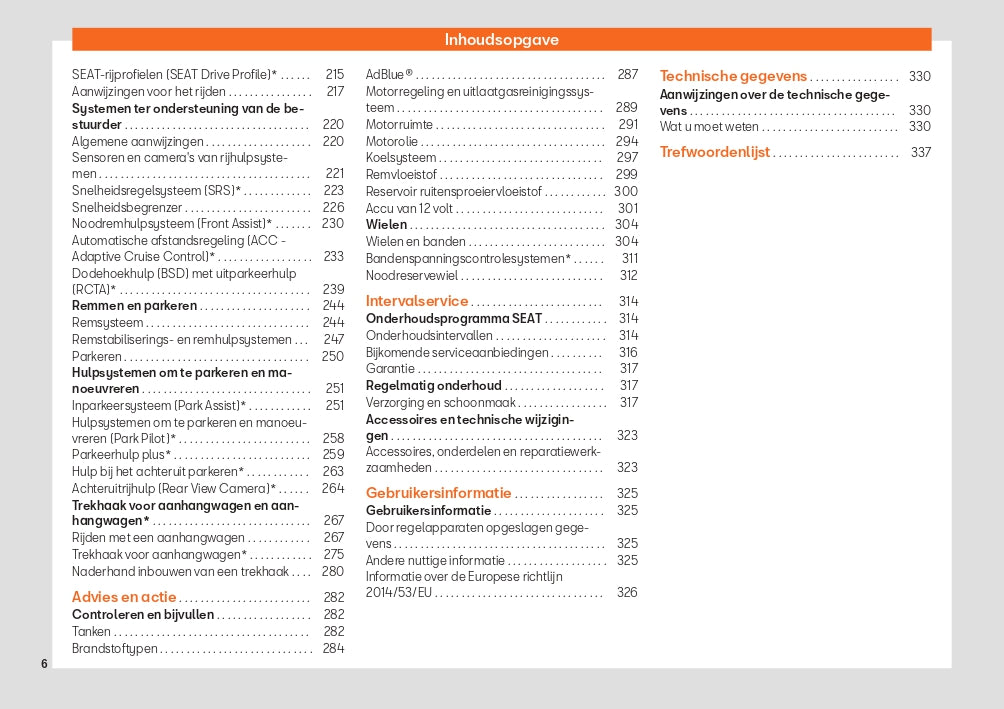 2021 Seat Arona Owner's Manual | Dutch