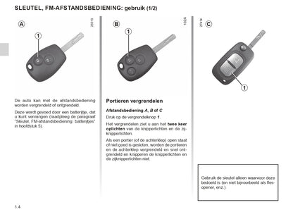 2018-2020 Renault Kangoo Owner's Manual | Dutch