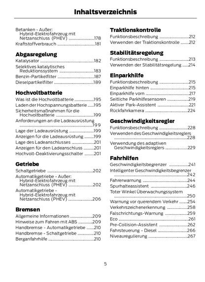 2021-2023 Ford Transit Custom Owner's Manual | German