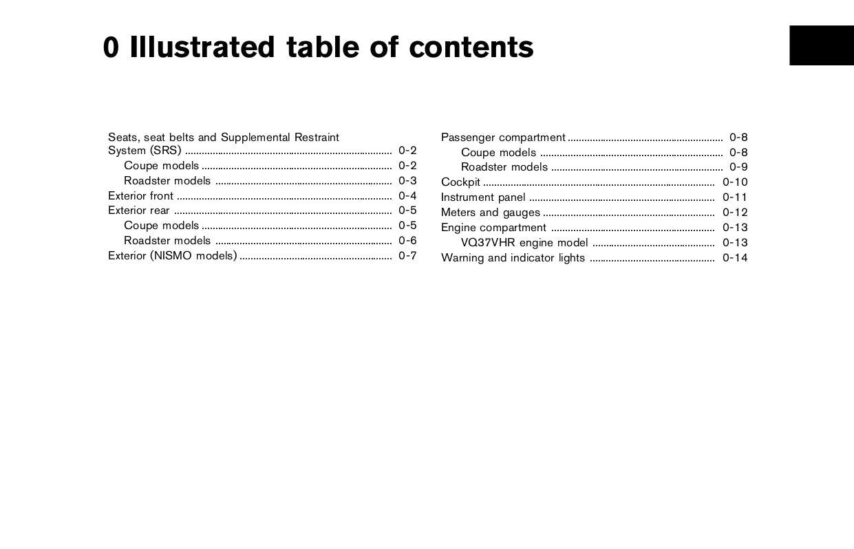 2015 Nissan 370Z Owner's Manual | English