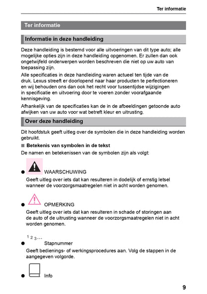 2023-2024 Lexus NX 450h Plus Owner's Manual | Dutch