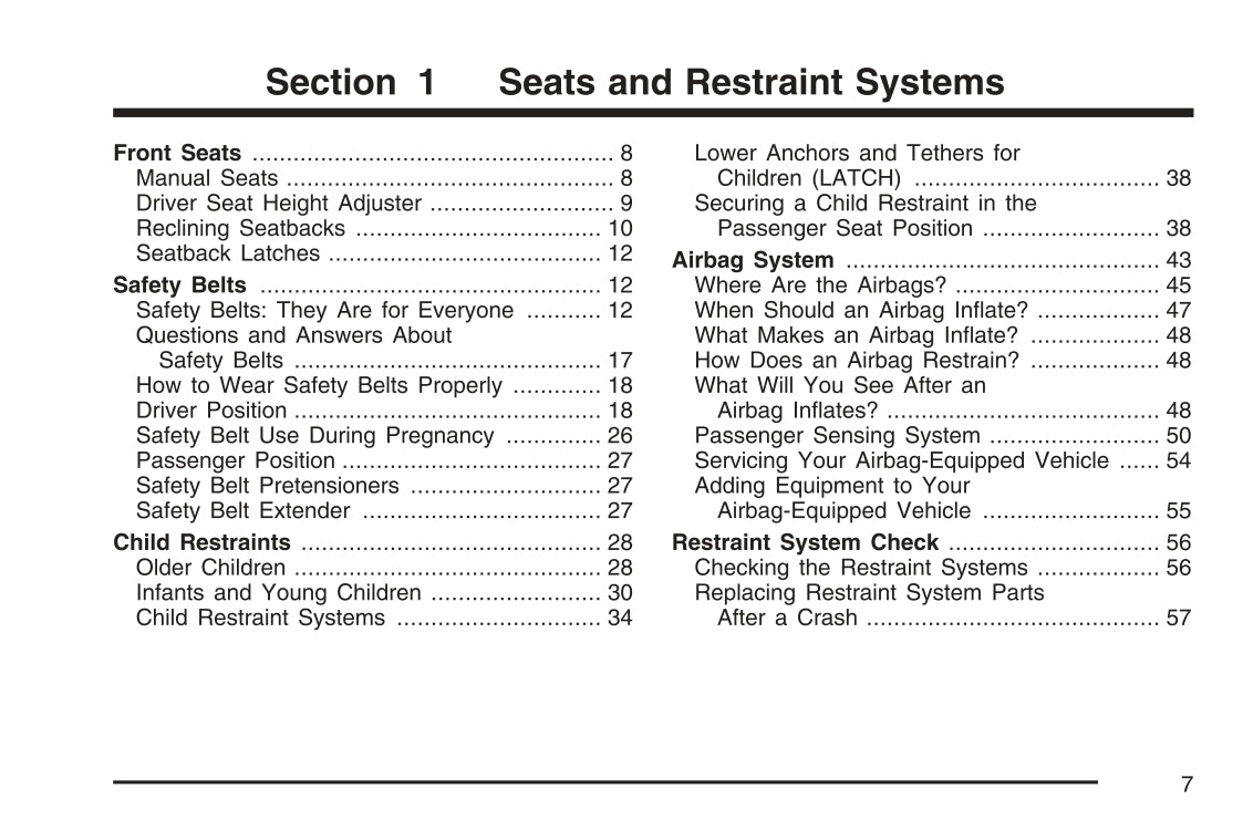 2007 Saturn Sky Owner's Manual | English