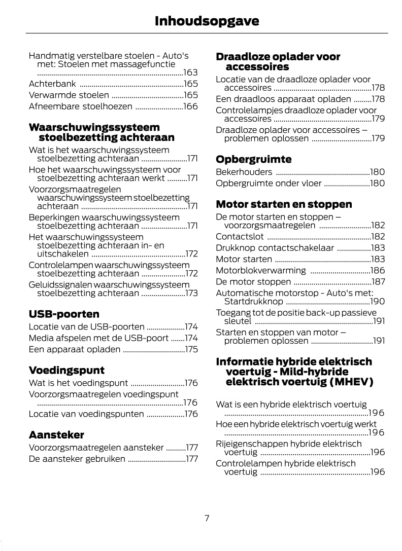 2022-2023 Ford Puma Owner's Manual | Dutch