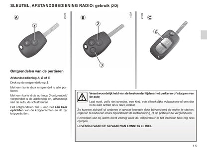 2018-2020 Renault Kangoo Owner's Manual | Dutch