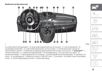 2018-2020 Fiat 500/500C Owner's Manual | Dutch