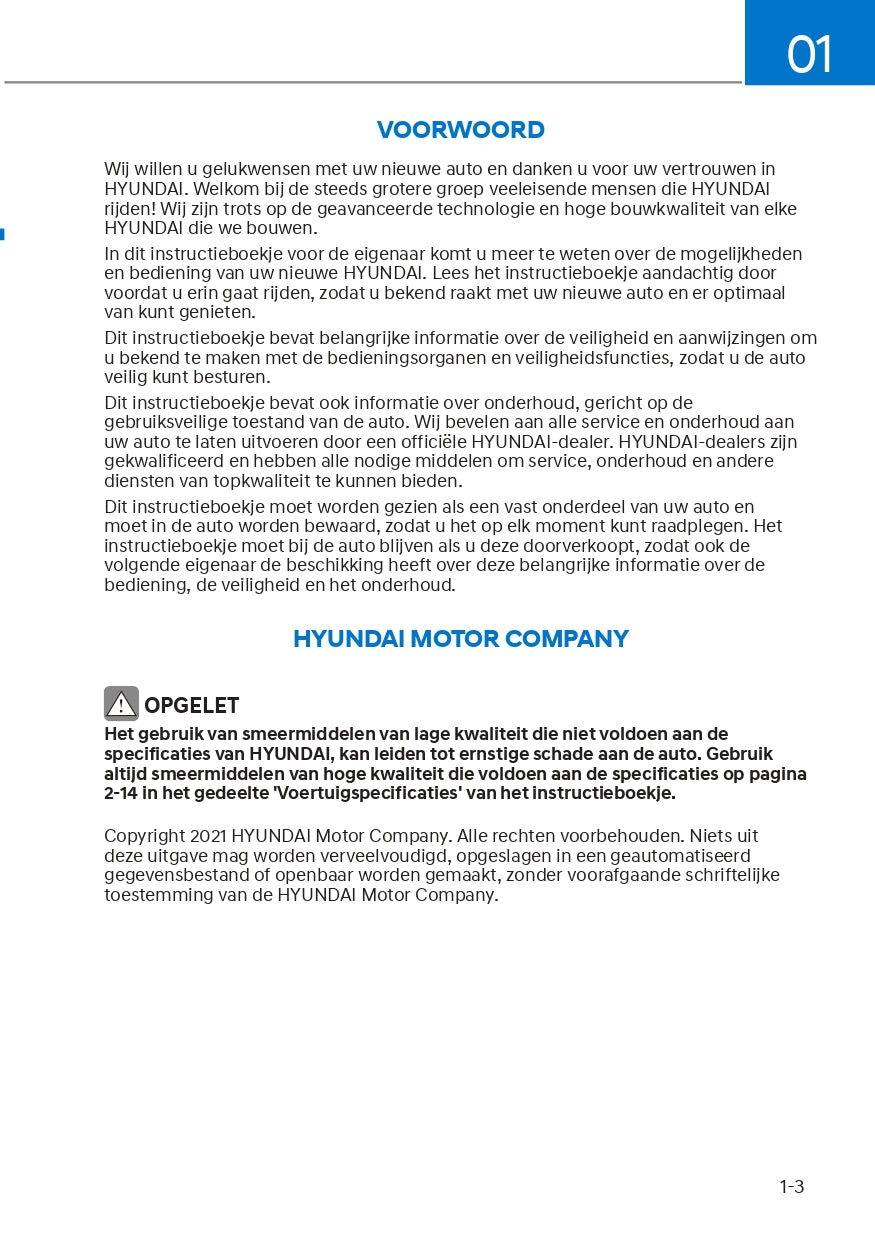 2021-2022 Hyundai Ioniq 5 Owner's Manual | Dutch