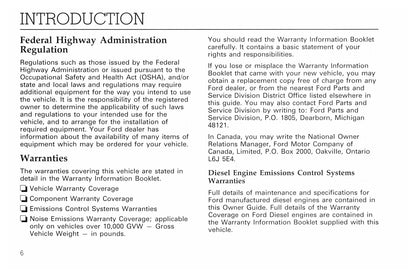 1992 Ford L-Series Manuel du propriétaire | Anglais