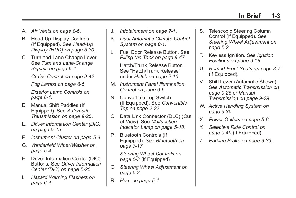 2013 Chevrolet Corvette Owner's Manual | English