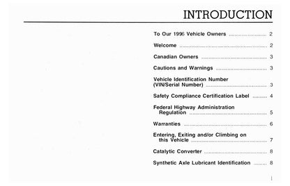 1996 Ford L-Series Owner's Manual | English