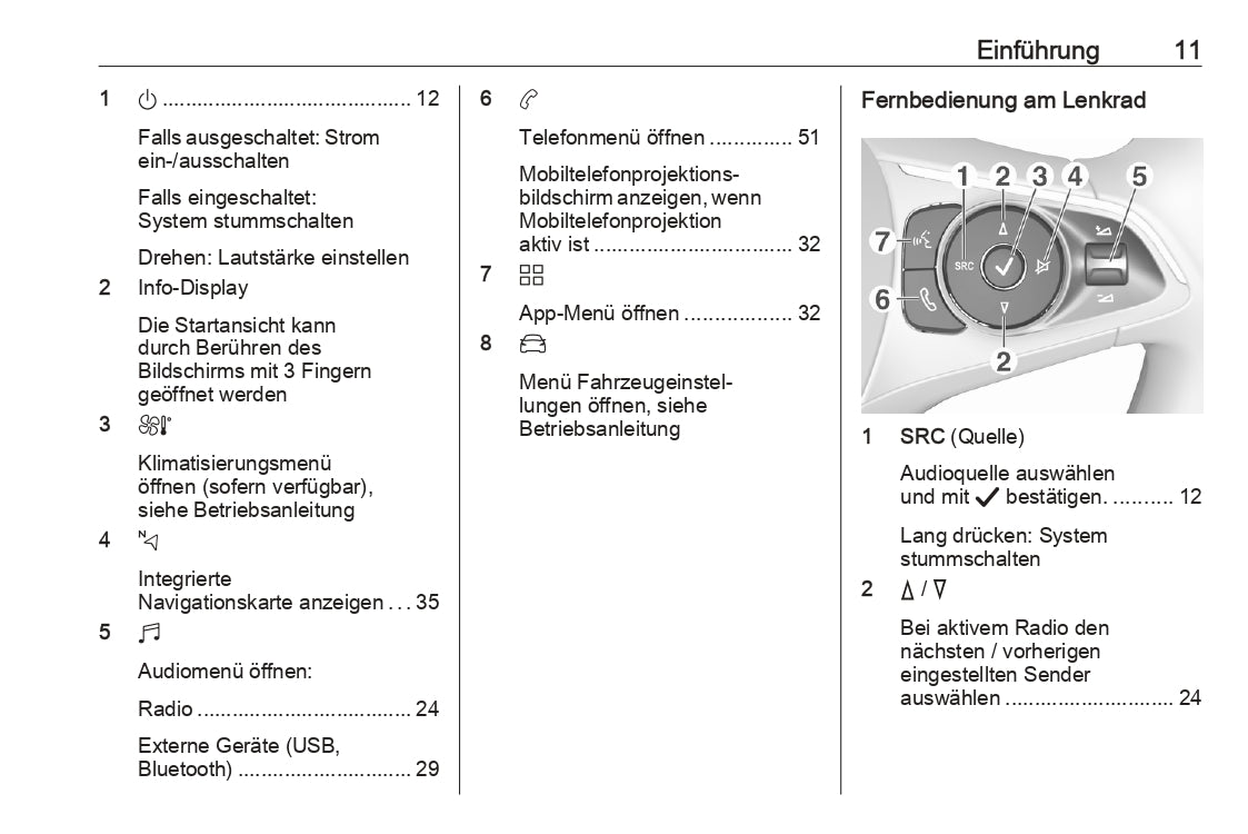 2020-2023 Opel Mokka / Mokka-e Infotainment Manual | German