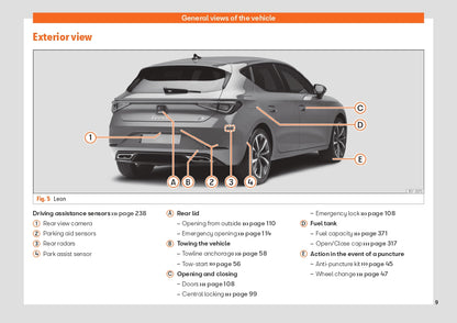 2021-2022 Seat Leon/Leon Sportstourer Owner's Manual | English