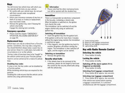 2011 Porsche Boxster/Boxster S/Boxster Spyder Owner's Manual | English