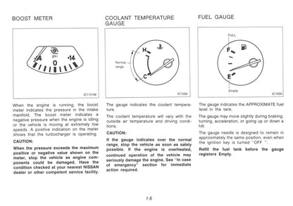 1991 Nissan 300ZX Owner's Manual | English