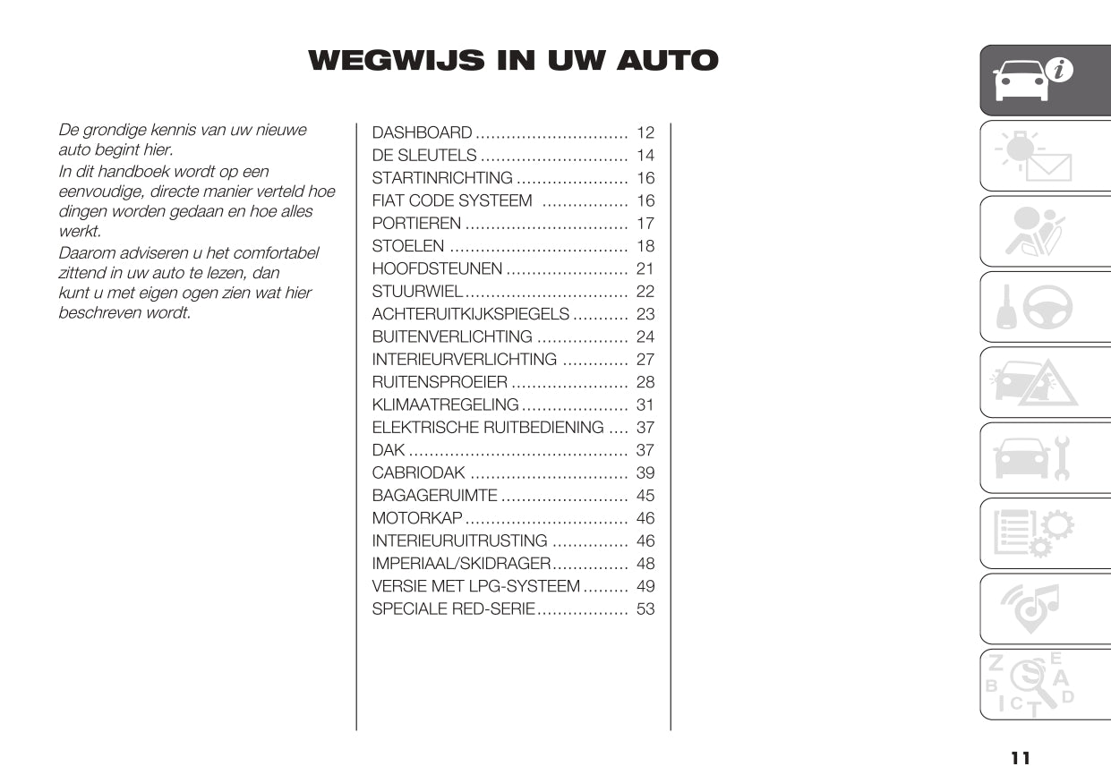 2023 Fiat 500/500C Owner's Manual | Dutch