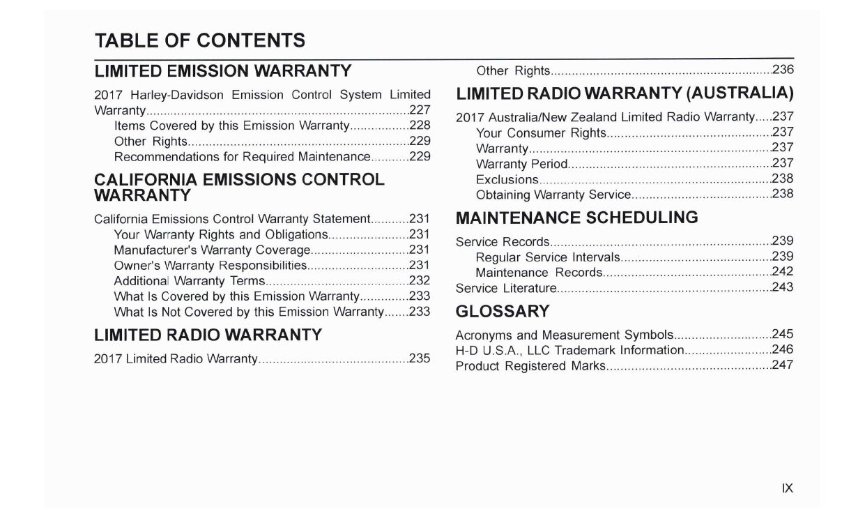2017 Harley-Davidson FLHTKSE Gebruikershandleiding | Engels